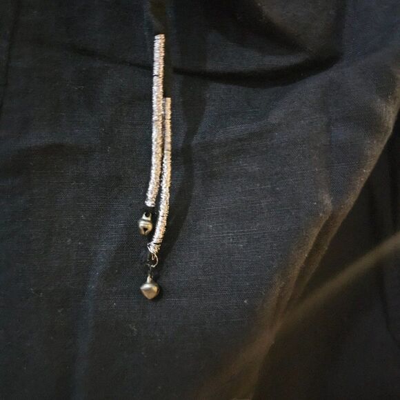 Free People Women's Black Josie Side Buttons Detail Mini Dress Size Medium - Picture 13 of 16